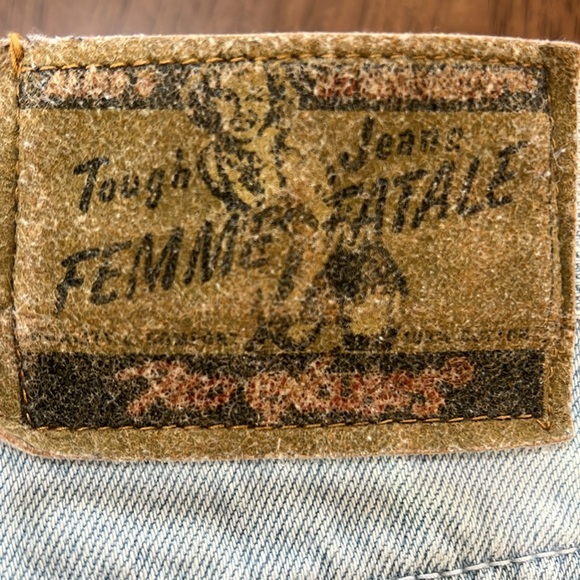 Vintage 90's No Excuses Femme Fatale High Waisted Denim Mom Jeans. Size 9/10 - Picture 9 of 10